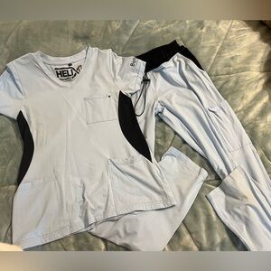 Baby Blue Benefit Medical Helix Women’s Scrubs